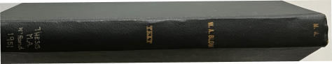 Wim Blom- Masters degree 1951