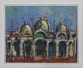      Wim Blom- II   Venice facade 1953  40 x 50 cm -$2,450.00